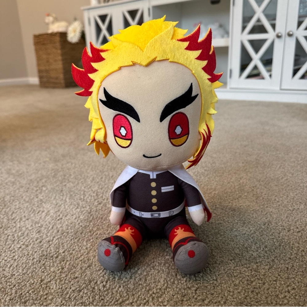 Demon Slayer Kimetsu no Yaiba  Kyojuro Rengoku Big Plush Doll Figure 14” Japan
